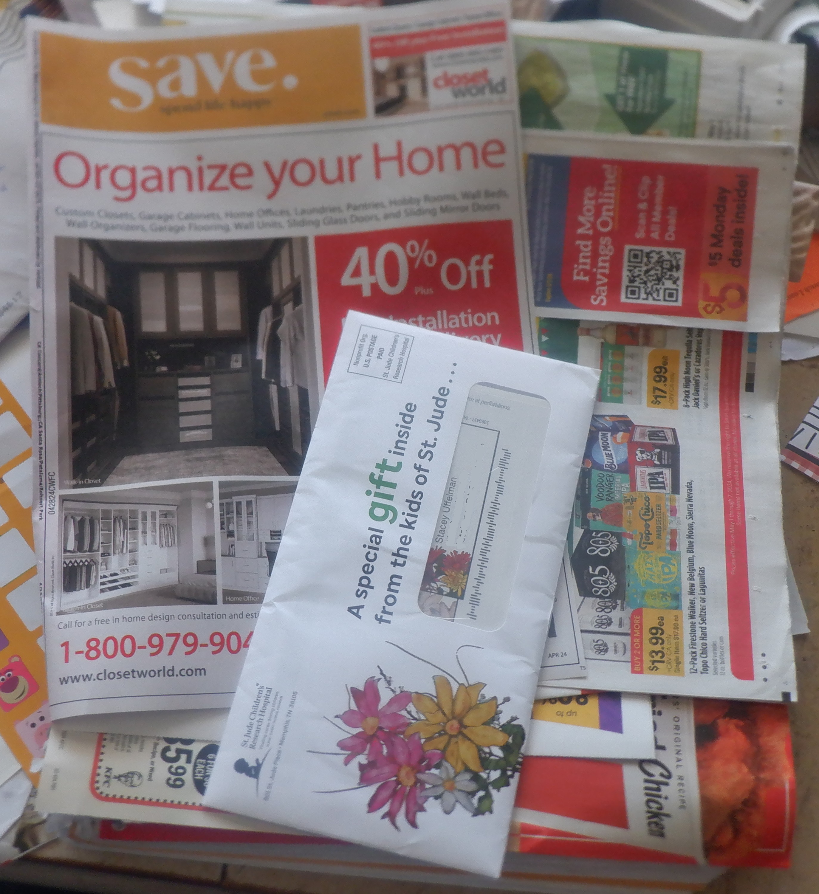 Photo I took of my "exciting" mail Photo I took of my "exciting" mail