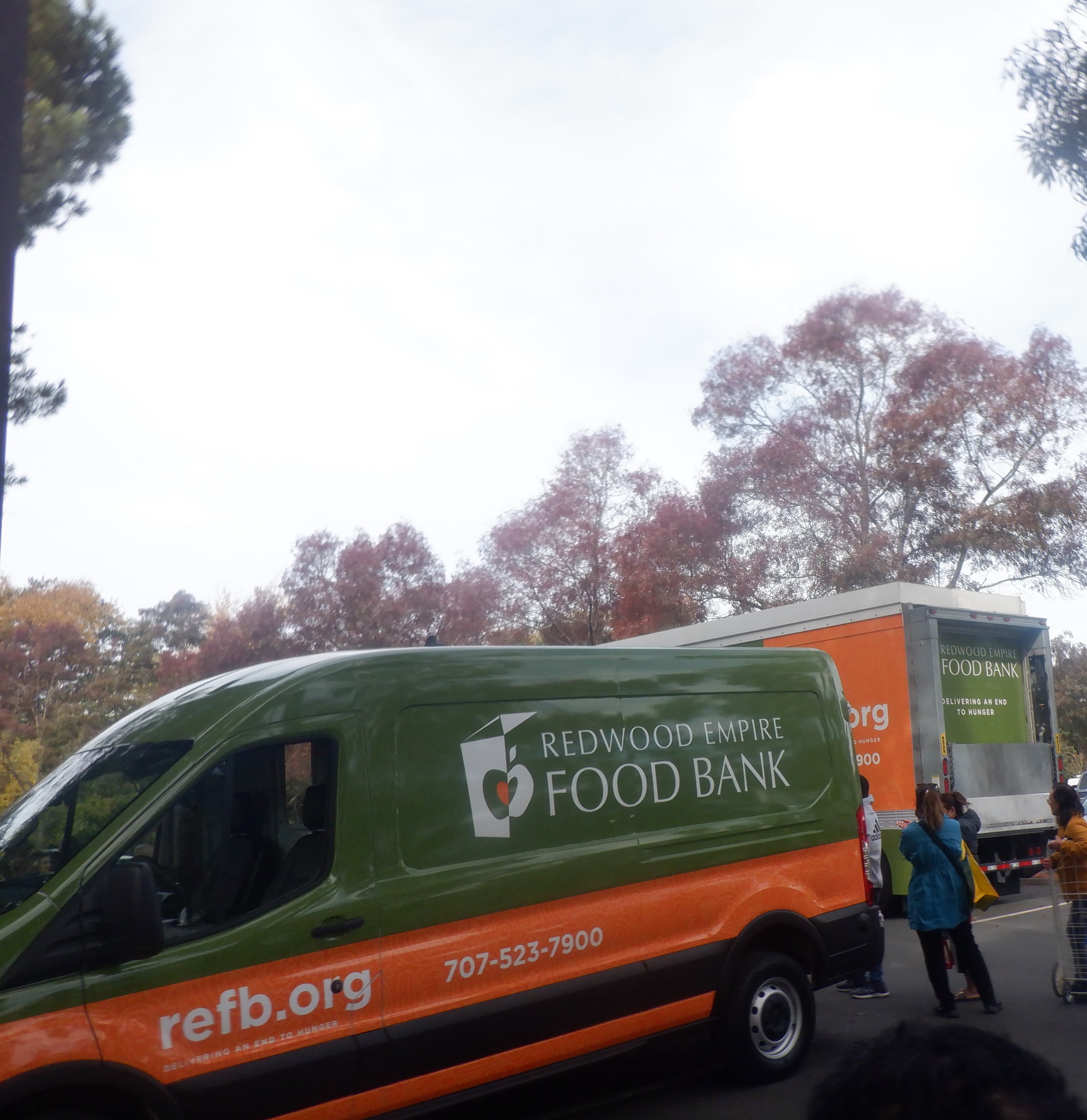 Photo I took the first time I went to the food bank