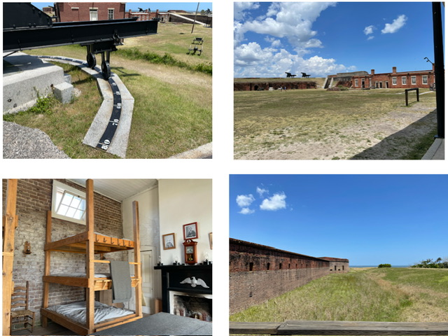 Exhibits and scenery at Fort Clinch.  Photos taken by and the property of FourWalls.