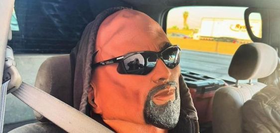 A fake passenger aboard an auto in California. 