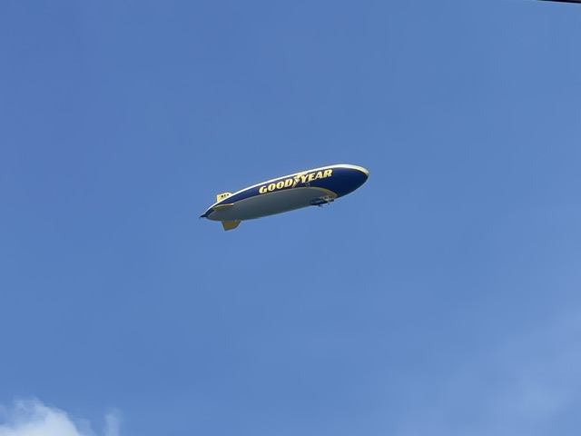 The Goodyear Blimp in town for the PGA.  Photo taken by and the property of FourWalls.