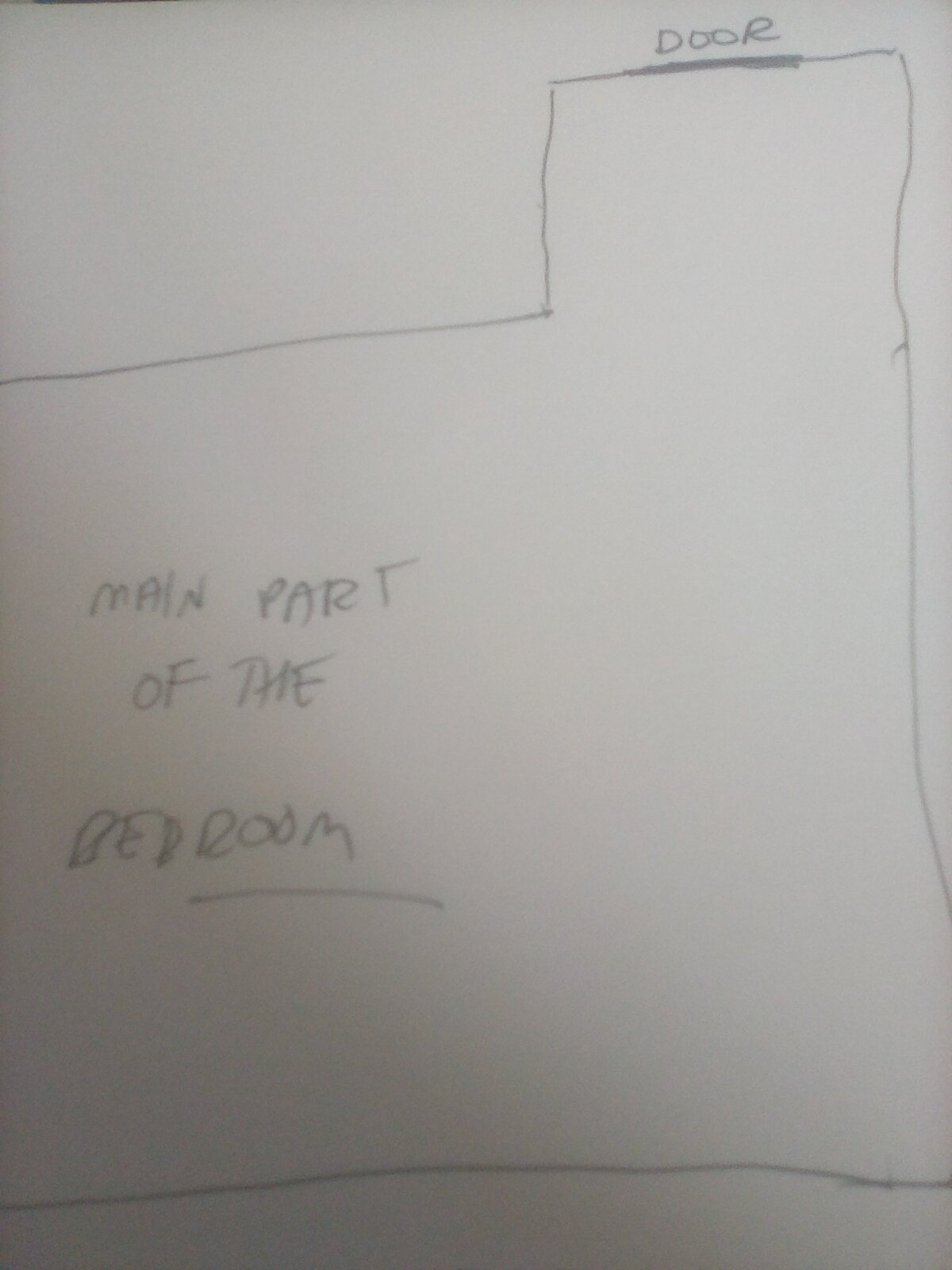 Plan of the bedroom in my dream! Plan of the bedroom in my dream!