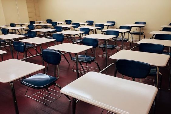 Empty classroom in Titusville Florida Empty classroom in Titusville Florida