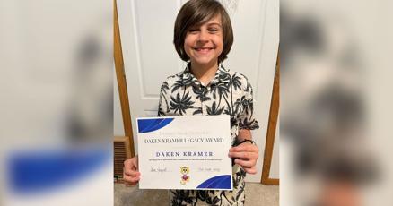 Missouri 11 year old child Daken Kramer with a reward created in his honor Missouri 11 year old child Daken Kramer with a reward created in his honor