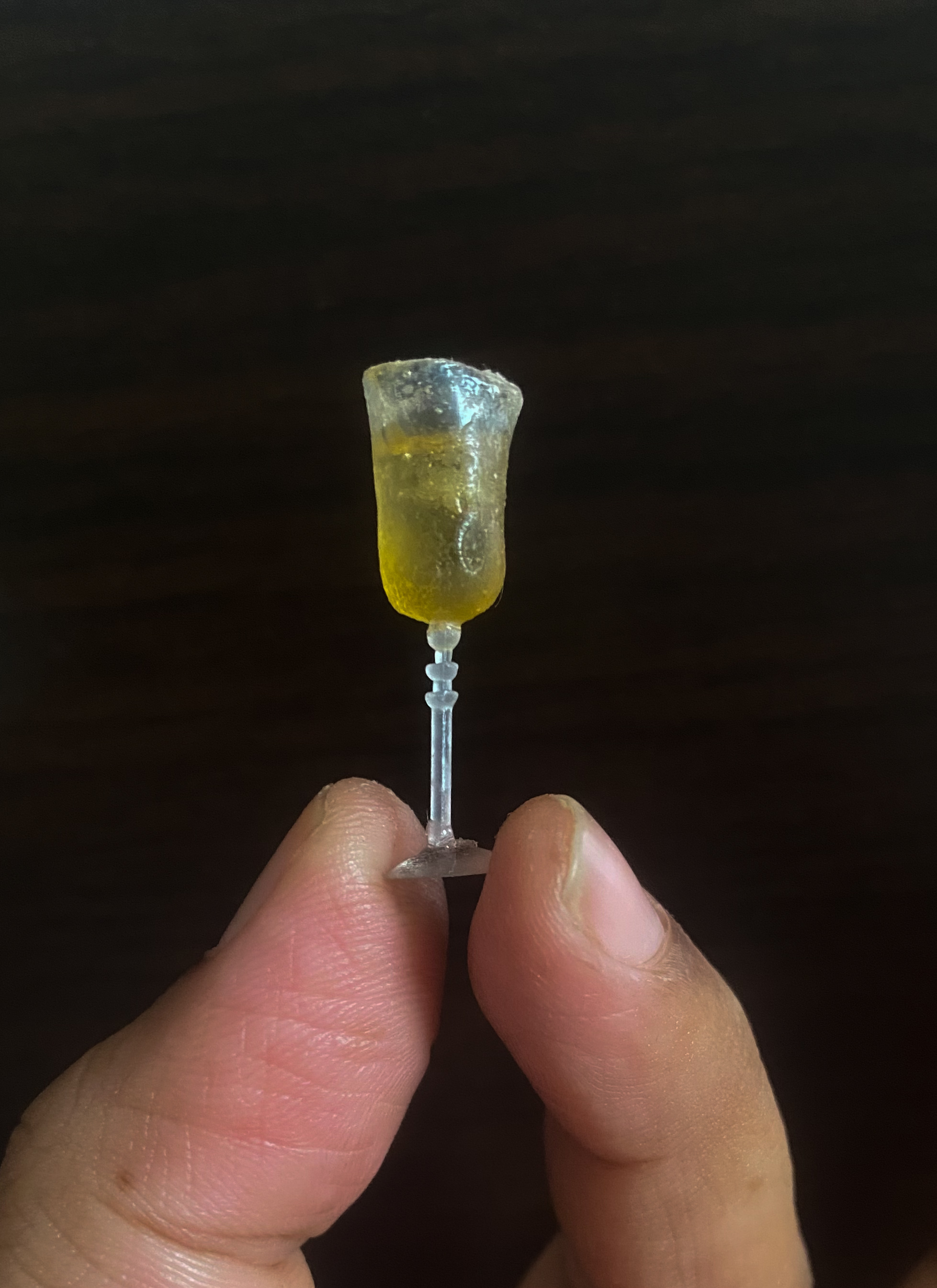 Miniature wine glass