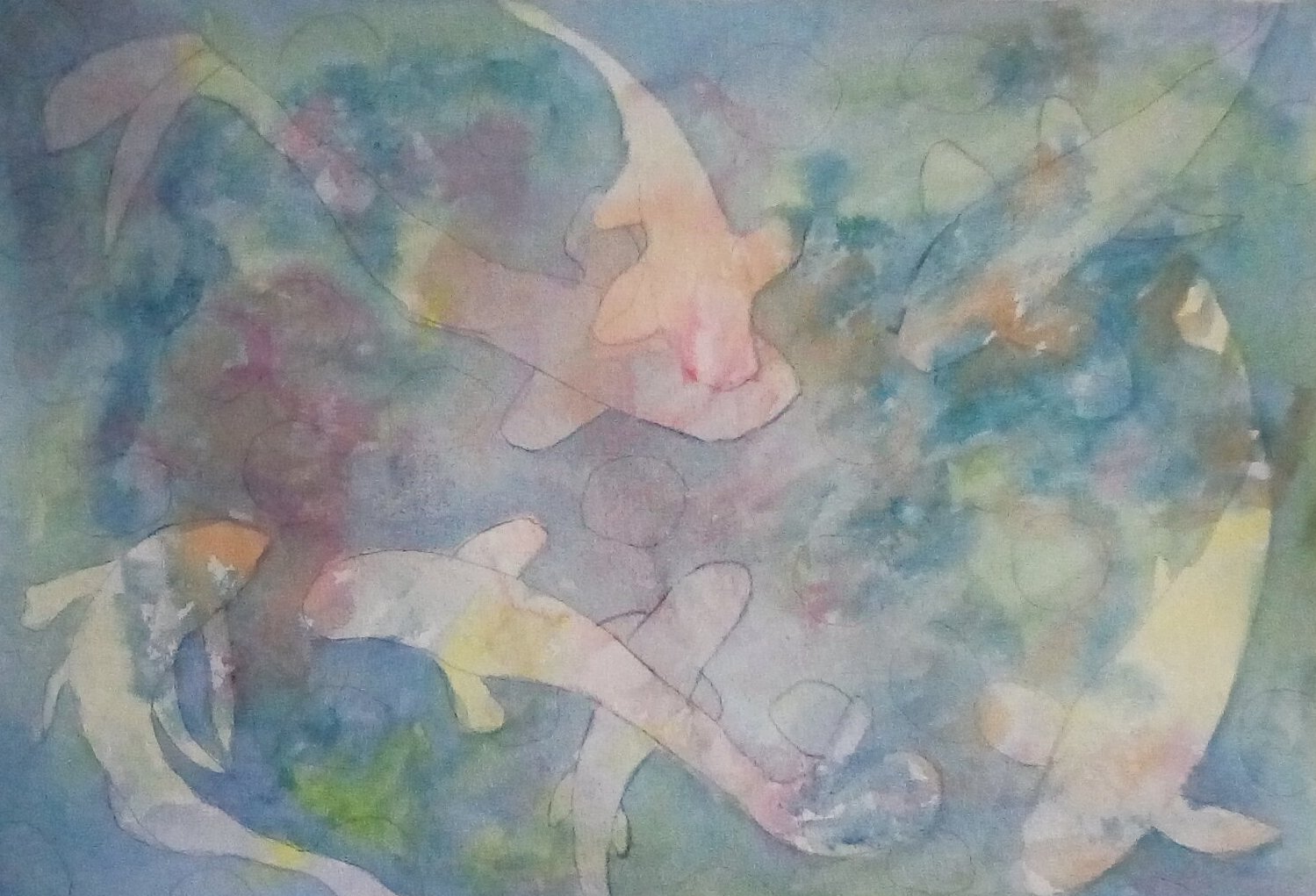 Fish watercolour painting - Work in progress. Fish watercolour painting - Work in progress.