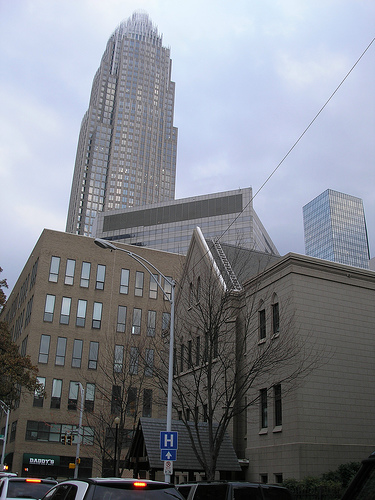 B of A Building - From the car on the ride home.