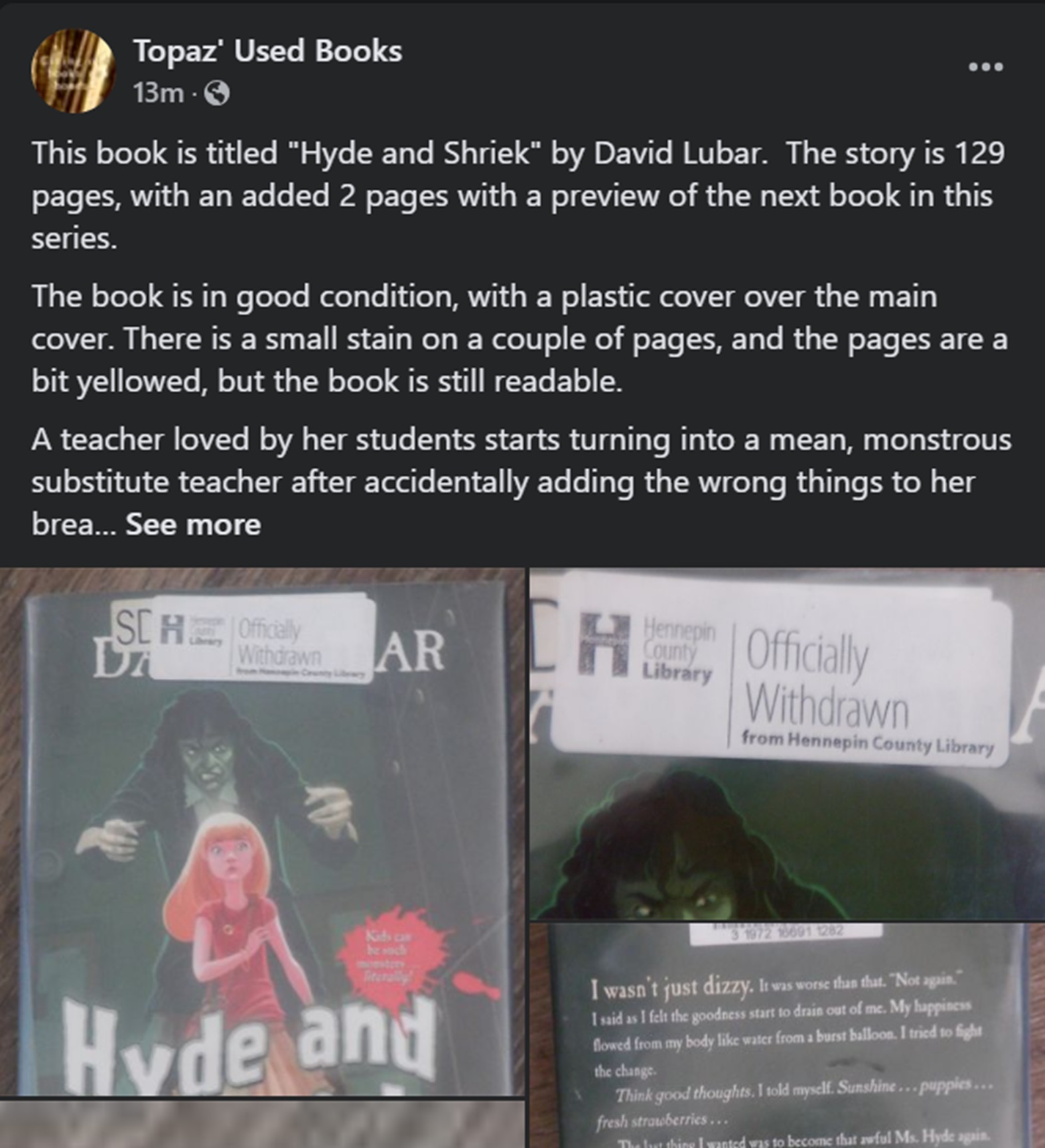 Photo of my latest book ad Photo of my latest book ad