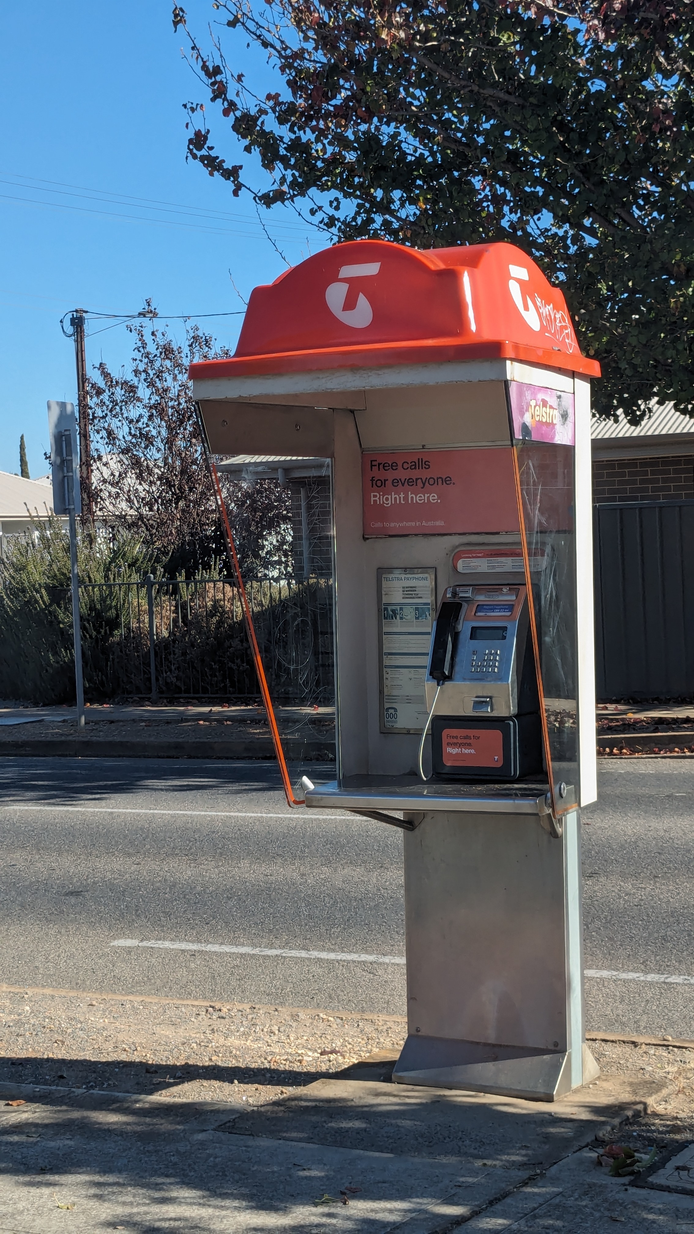 Phone booth in Australia.