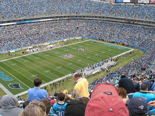 Stadium Action - Just a shot of the carolina panthers stadium.