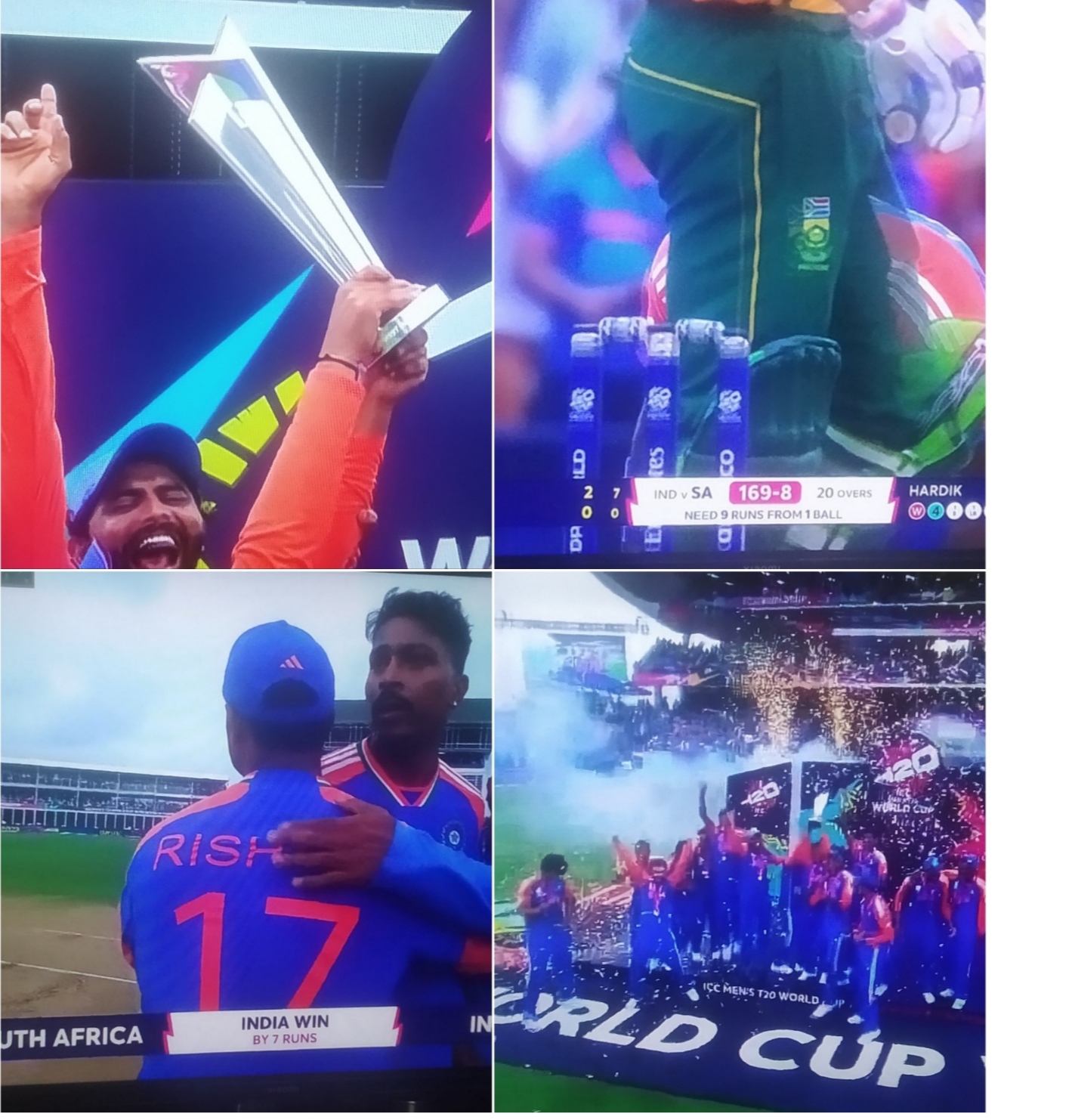 Winning moments for India T 20 World Cup 