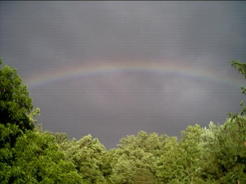 Rainbow - This rainbow was outside my house. It was a back in the summer, a few years ago.  Taken with a digital camera.