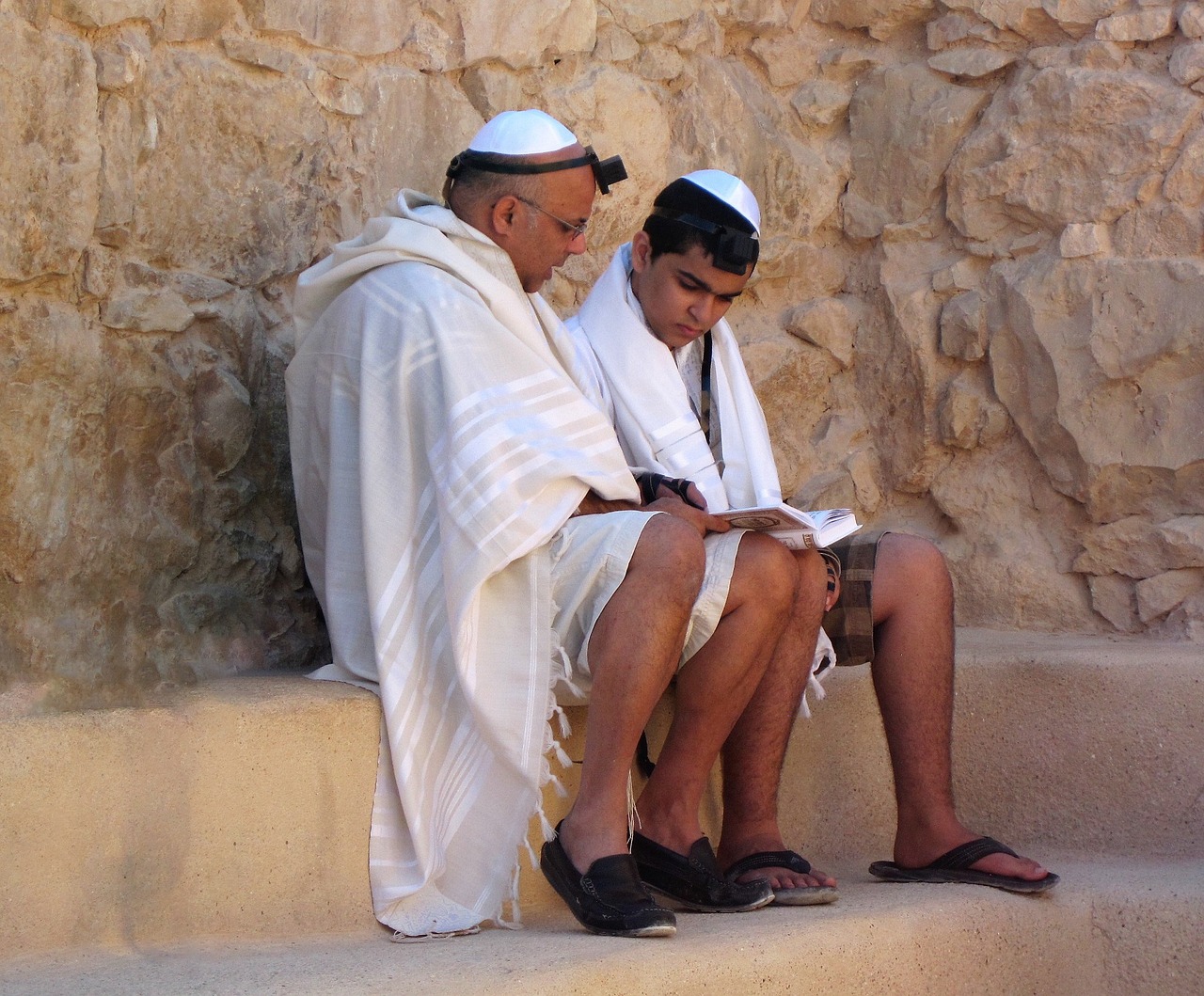 Picture is of Rabbi Ernev, and his student.