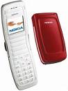 Nokia 2650 - Low-End class nokia cell phone with 4096 color display and simple elegant shell design in red color