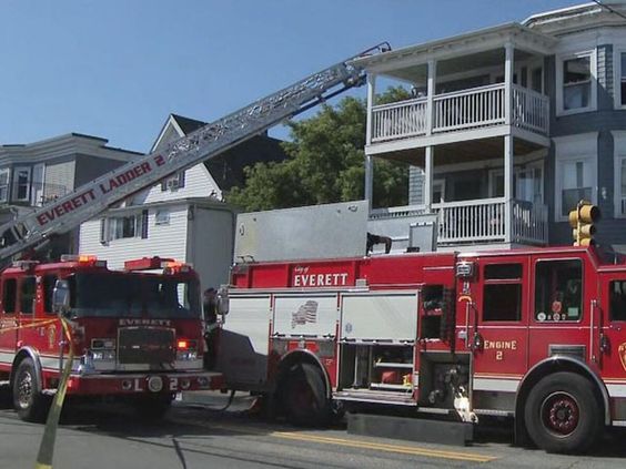 Firefighters rescue a 3 year old girl inside of a 3rd floor apartment in Massachusetts Firefighters rescue a 3 year old girl inside of a 3rd floor apartment in Massachusetts