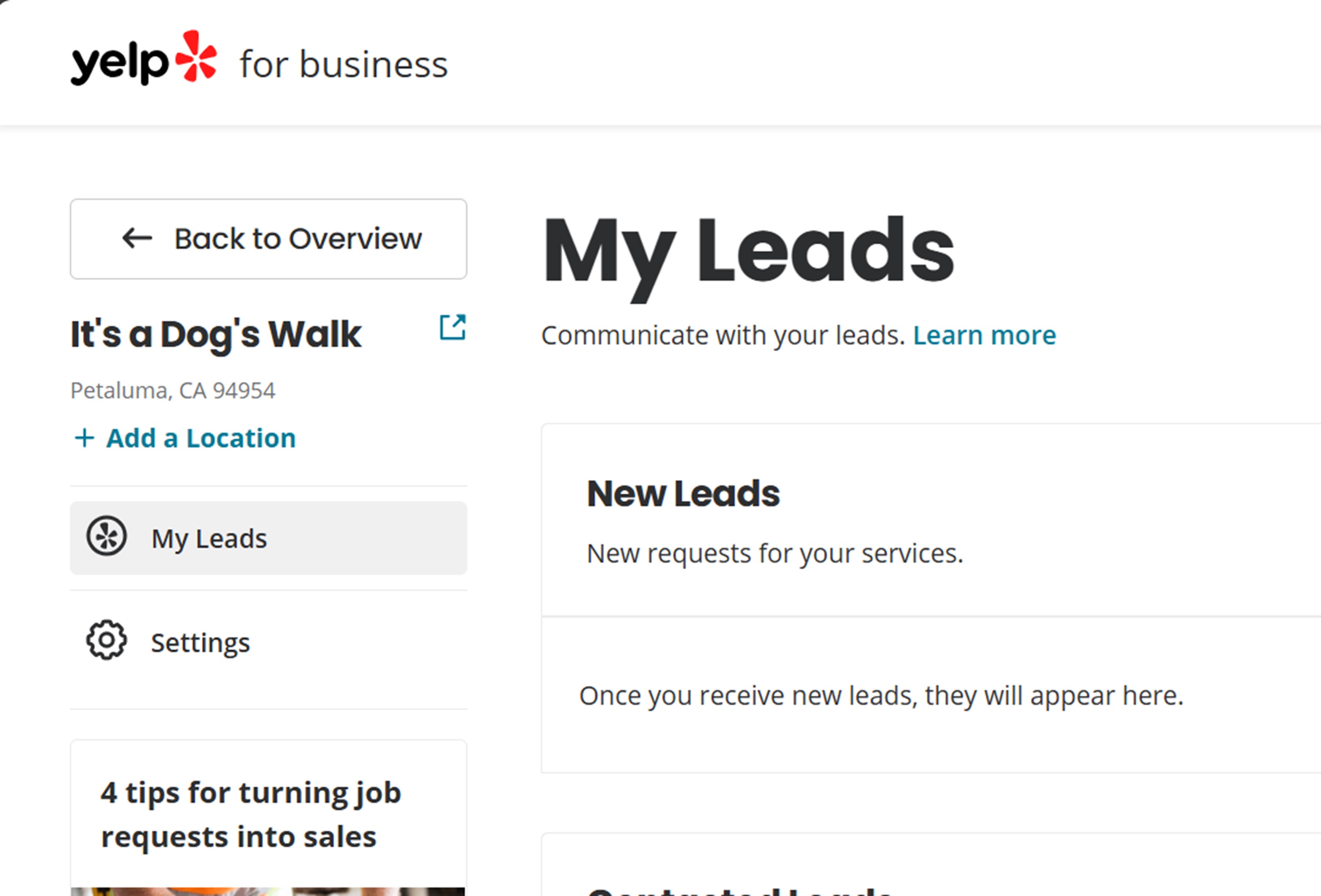 screencap of my Yelp page screencap of my Yelp page