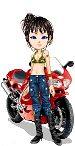 Biker Doll - a doll i made from a website