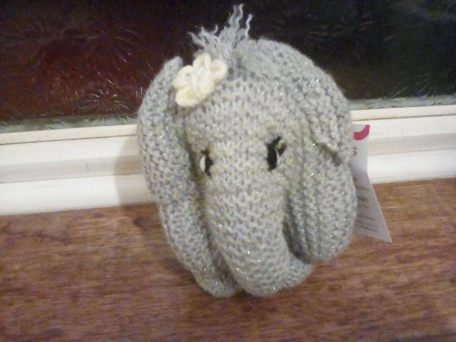 My grey knitted elephant. My grey knitted elephant.