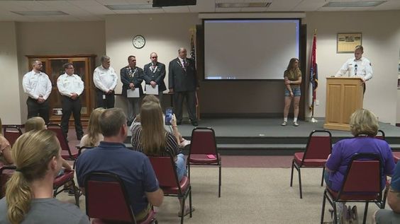 Savannah Strother receives a hero award in Missouri. Savannah Strother receives a hero award in Missouri.
