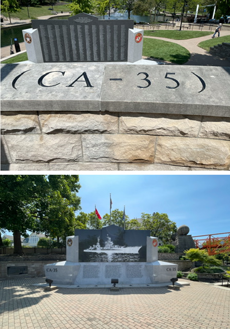 At the USS Indianapolis memorial. Photos taken by and the property of FourWalls. At the USS Indianapolis memorial. Photos taken by and the property of FourWalls.