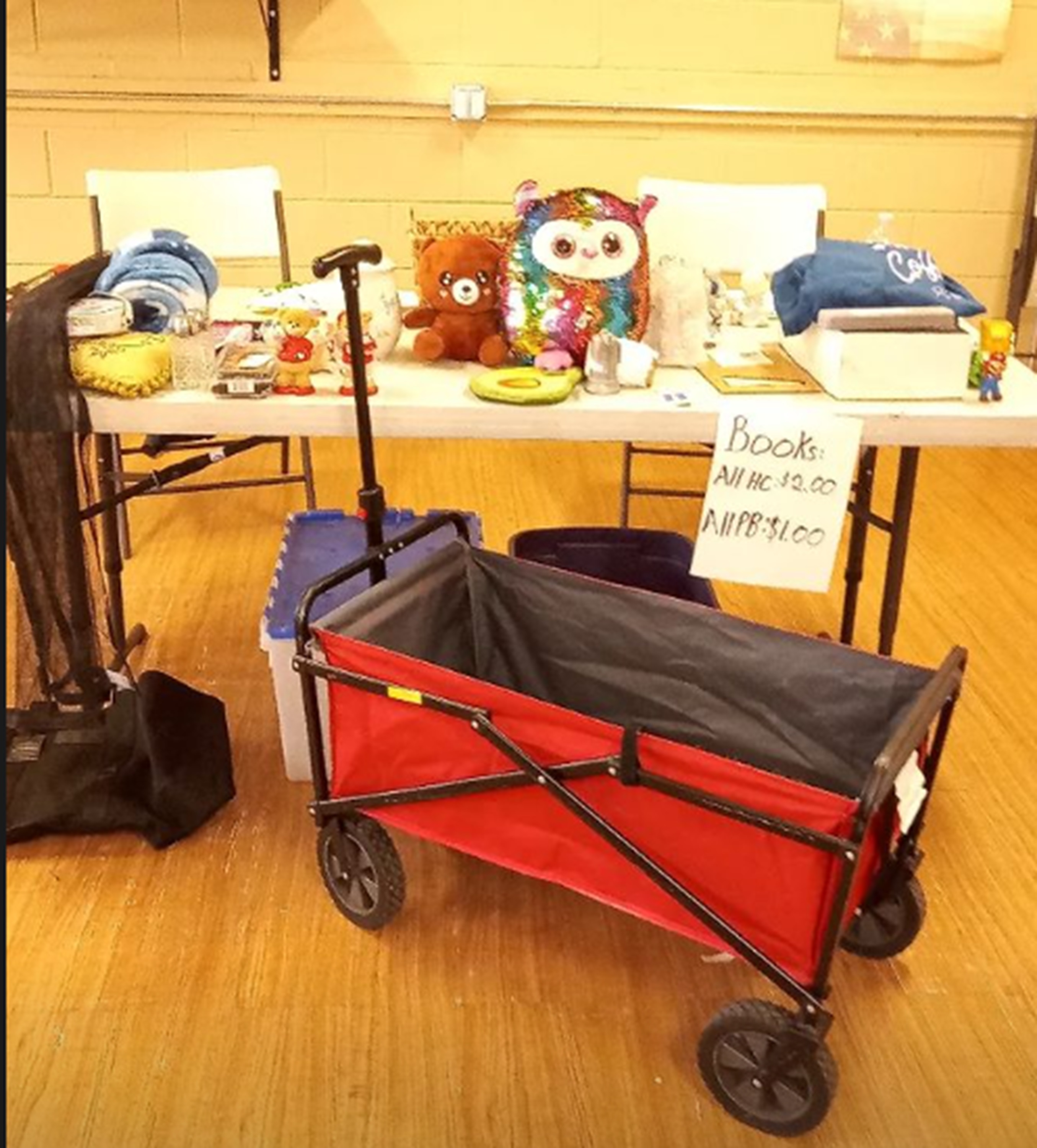 Photo I took of my sparse table at Salvation Army