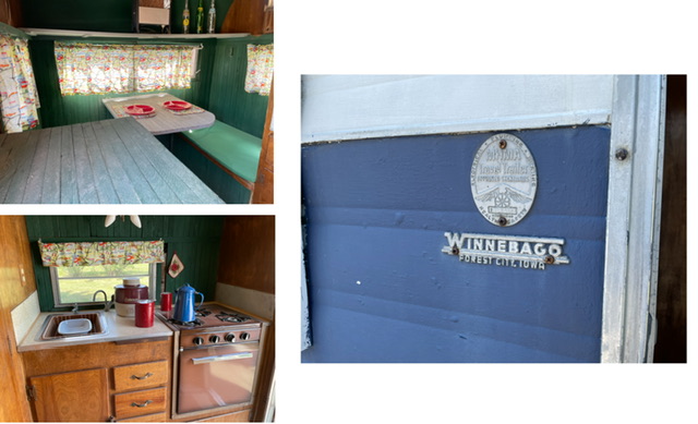 Photos of a 1953 Winnebago camper on display in Odell, Illinois along Route 66. Photos taken by and the property of FourWalls. Photos of a 1953 Winnebago camper on display in Odell, Illinois along Route 66. Photos taken by and the property of FourWalls.