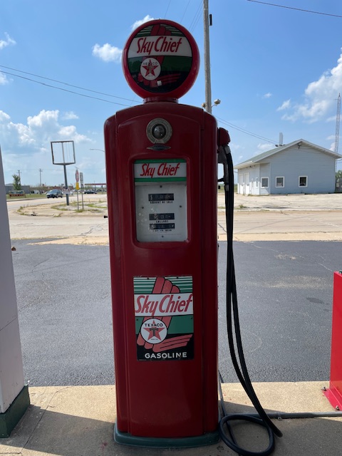 Old Texaco gas pump in Dwight, IL.  Photo taken by and the property of FourWalls.
