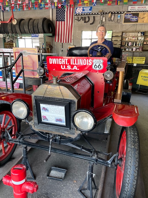 Old gas station and older vehicle. Photo taken by volunteer at the museum in FourWalls’ iPhone. Old gas station and older vehicle. Photo taken by volunteer at the museum in FourWalls’ iPhone.