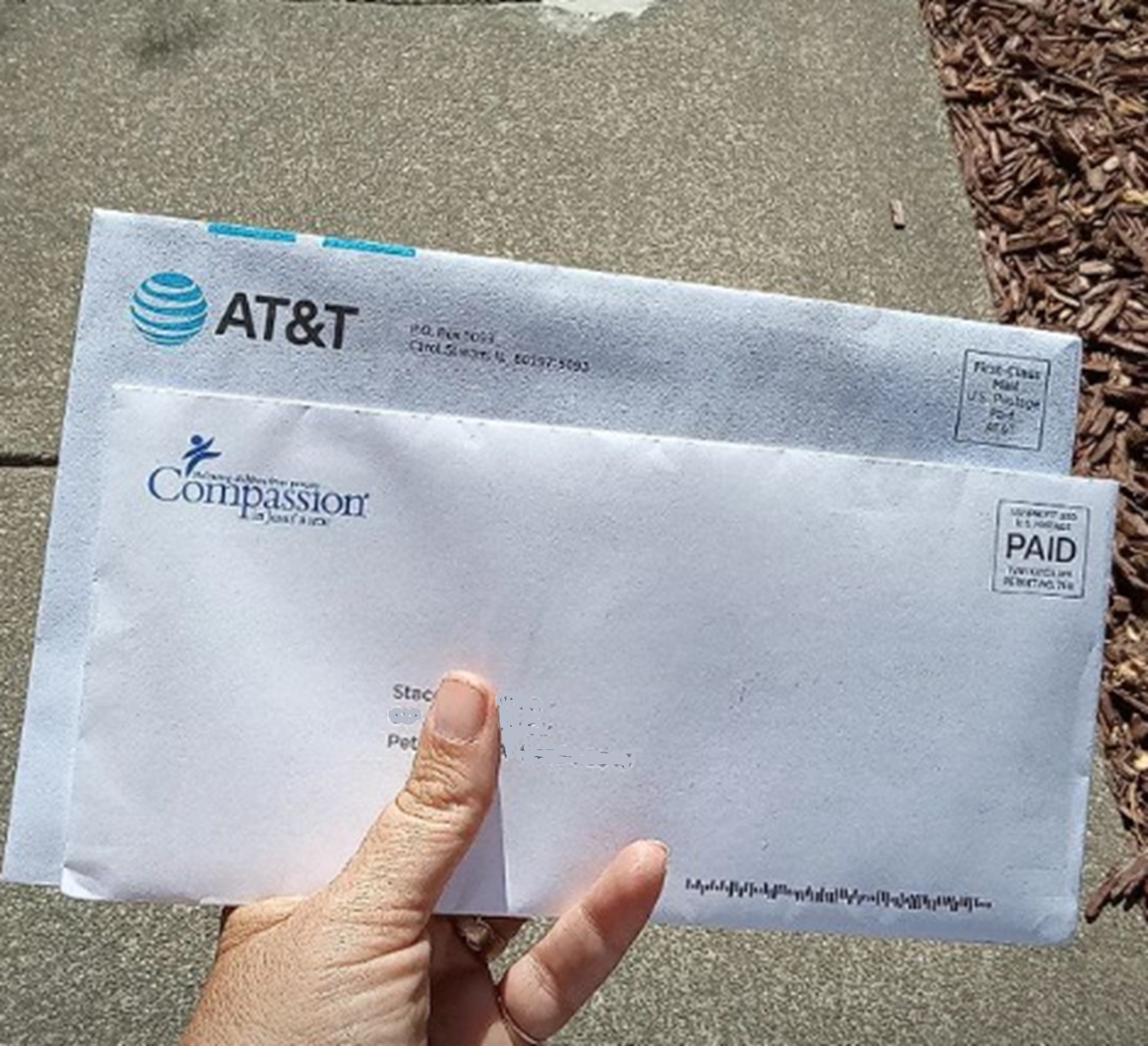 Photo I took of my mail