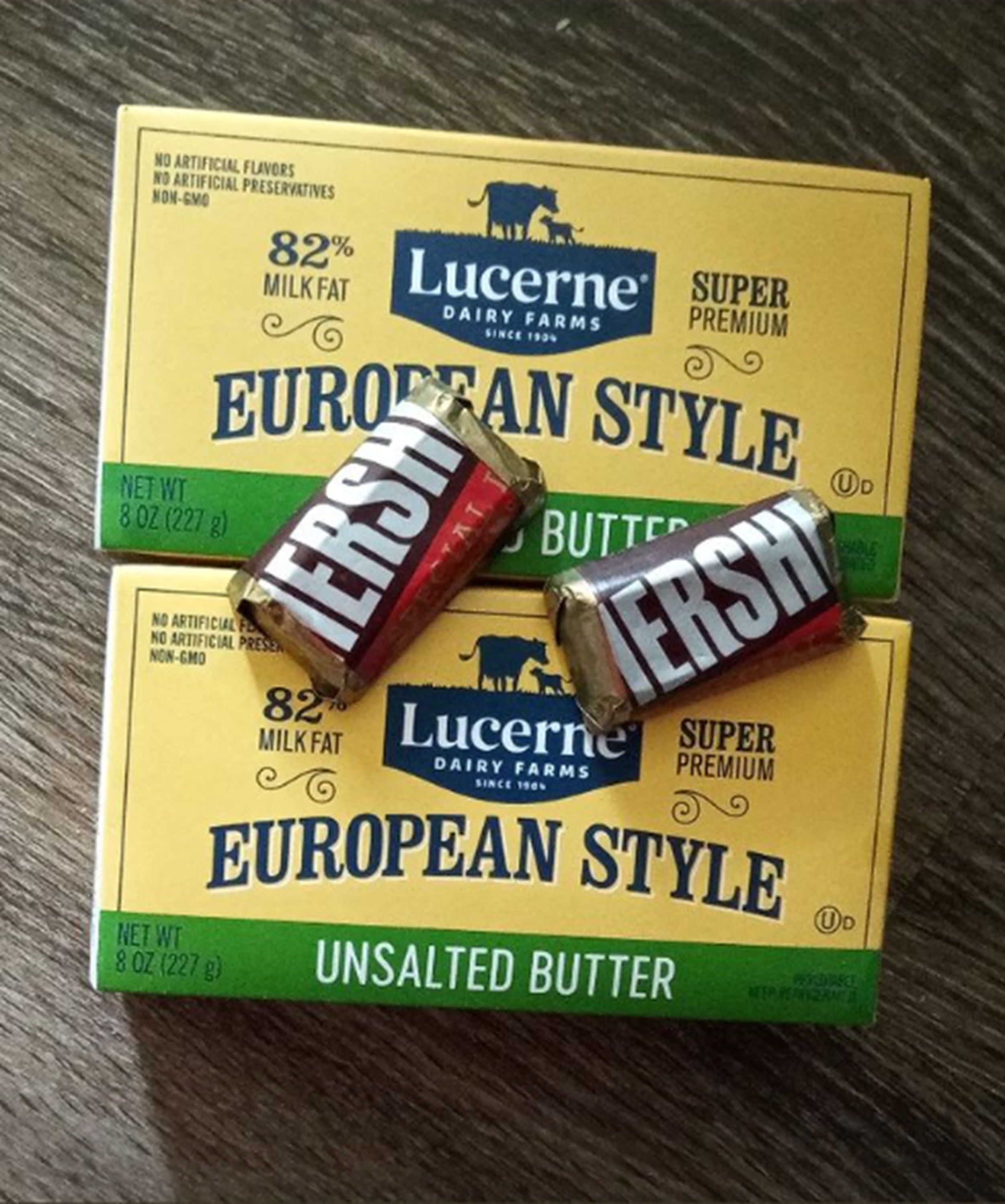 Butter and chocolate I got while I was out Butter and chocolate I got while I was out