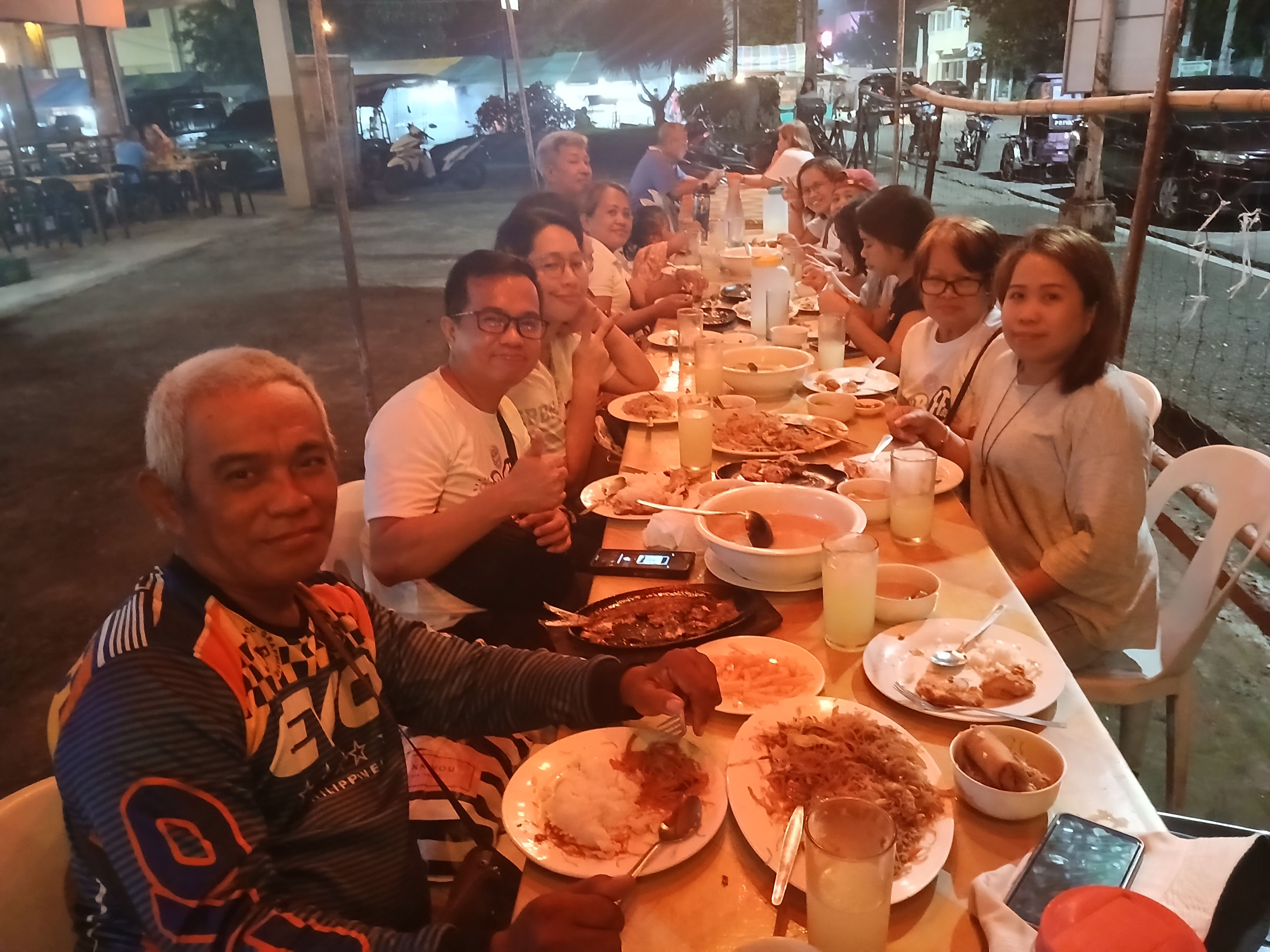 My family having a dinner 