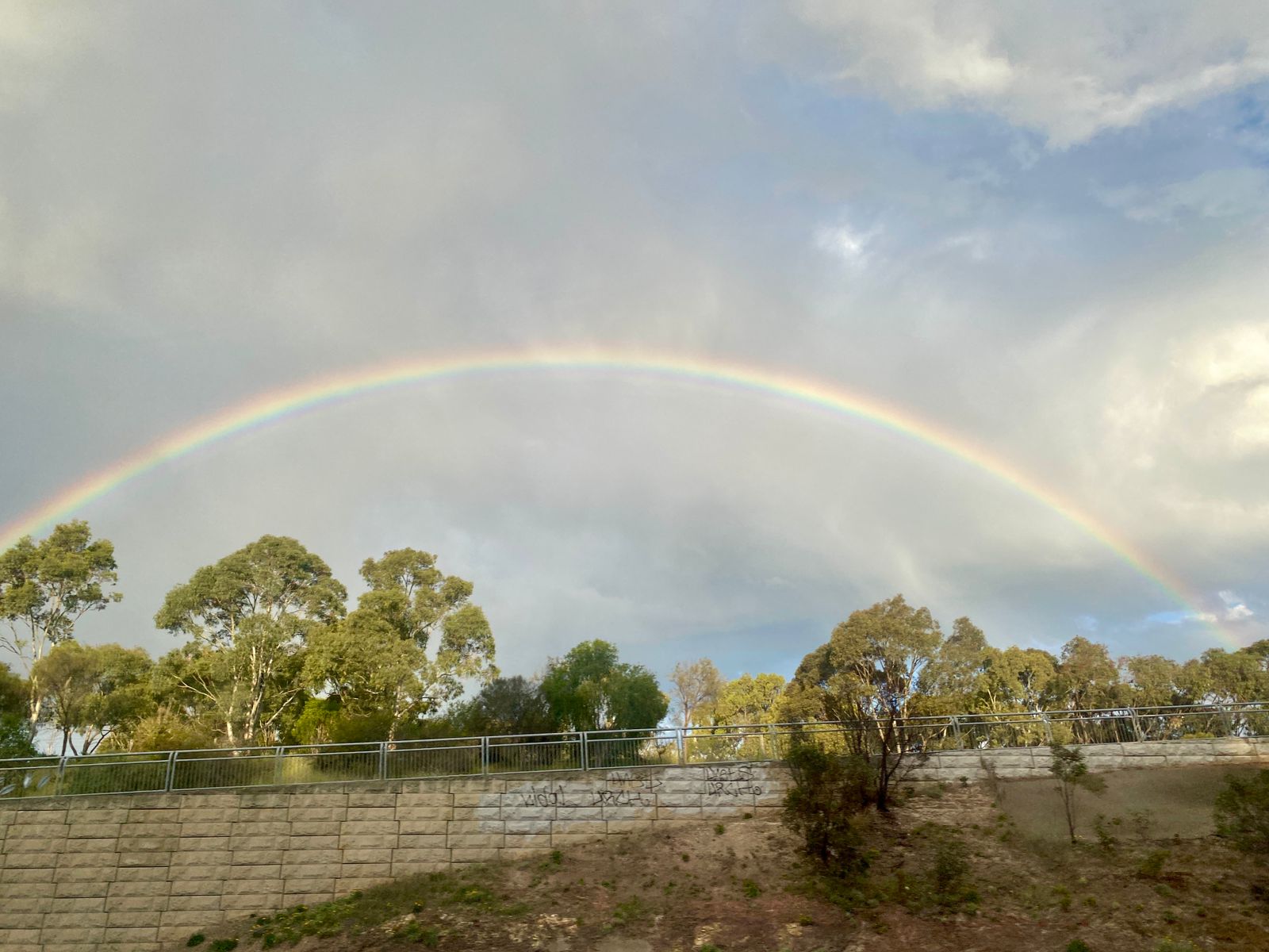 A rainbow A rainbow
