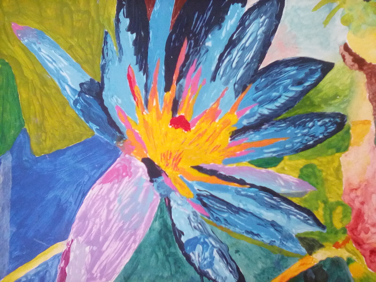 My acrylic painting of a flower. 