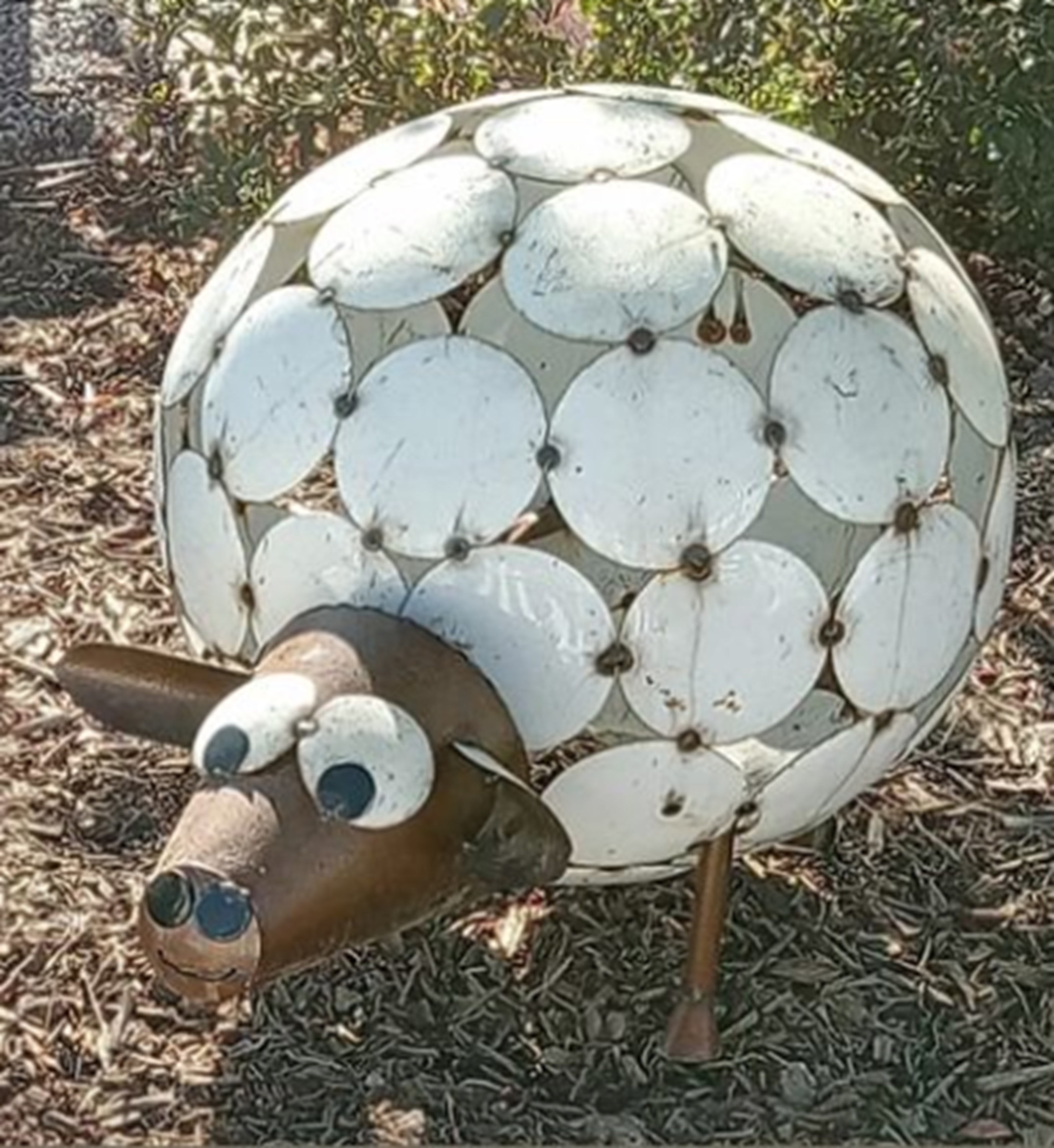 Someone's yard decoration on the way to church Someone's yard decoration on the way to church