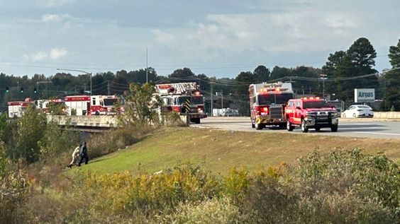 Firefighters in Little Rock Arkansas rescue a man trapped in a ditch drainage manhole