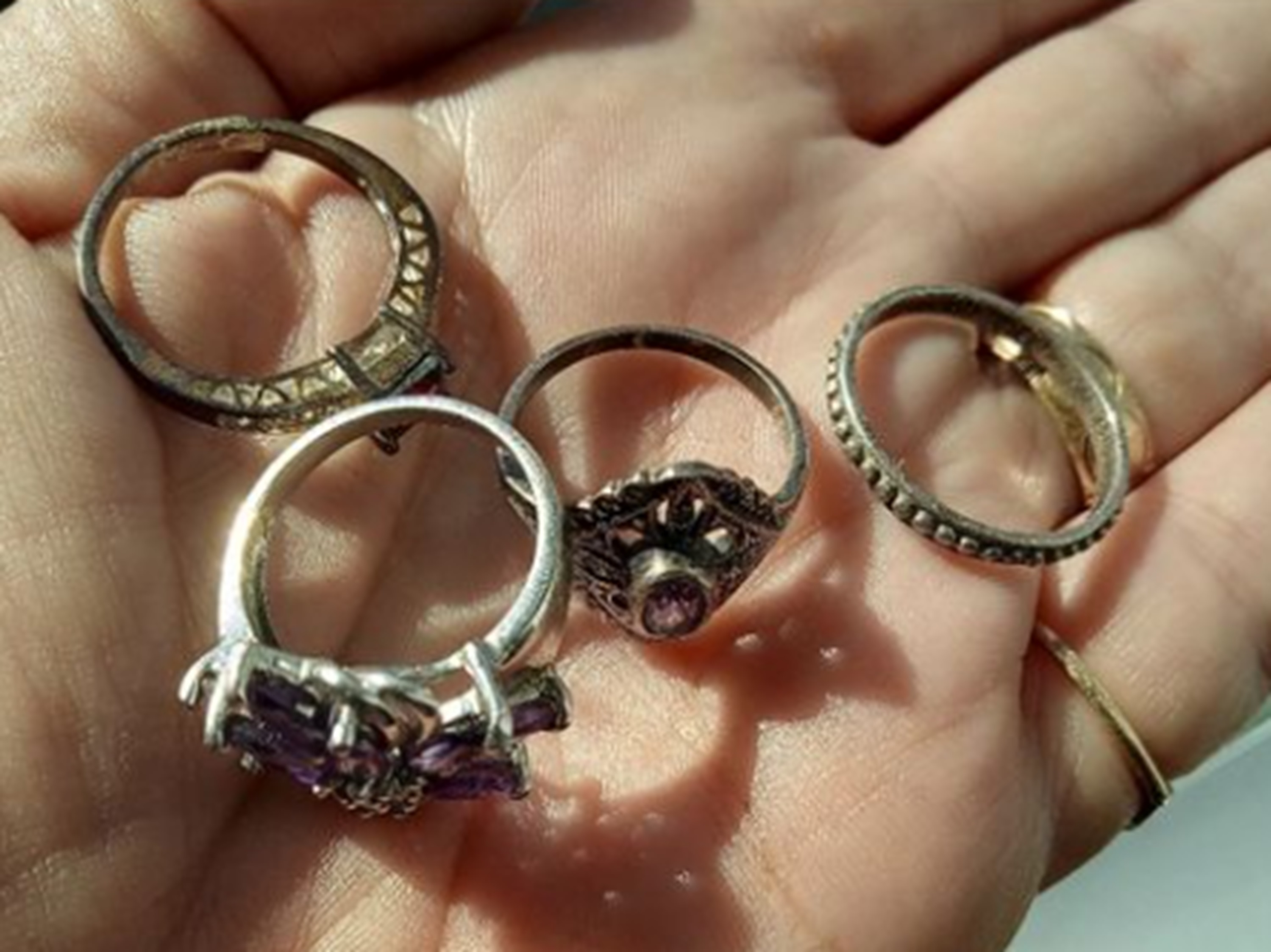Photo I took of the rings I took to the Jewelry store Photo I took of the rings I took to the Jewelry store