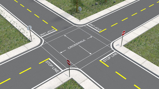 Image Credit: Crosswalk Information (https://driversed.trubicars.ca/crosswalk/)