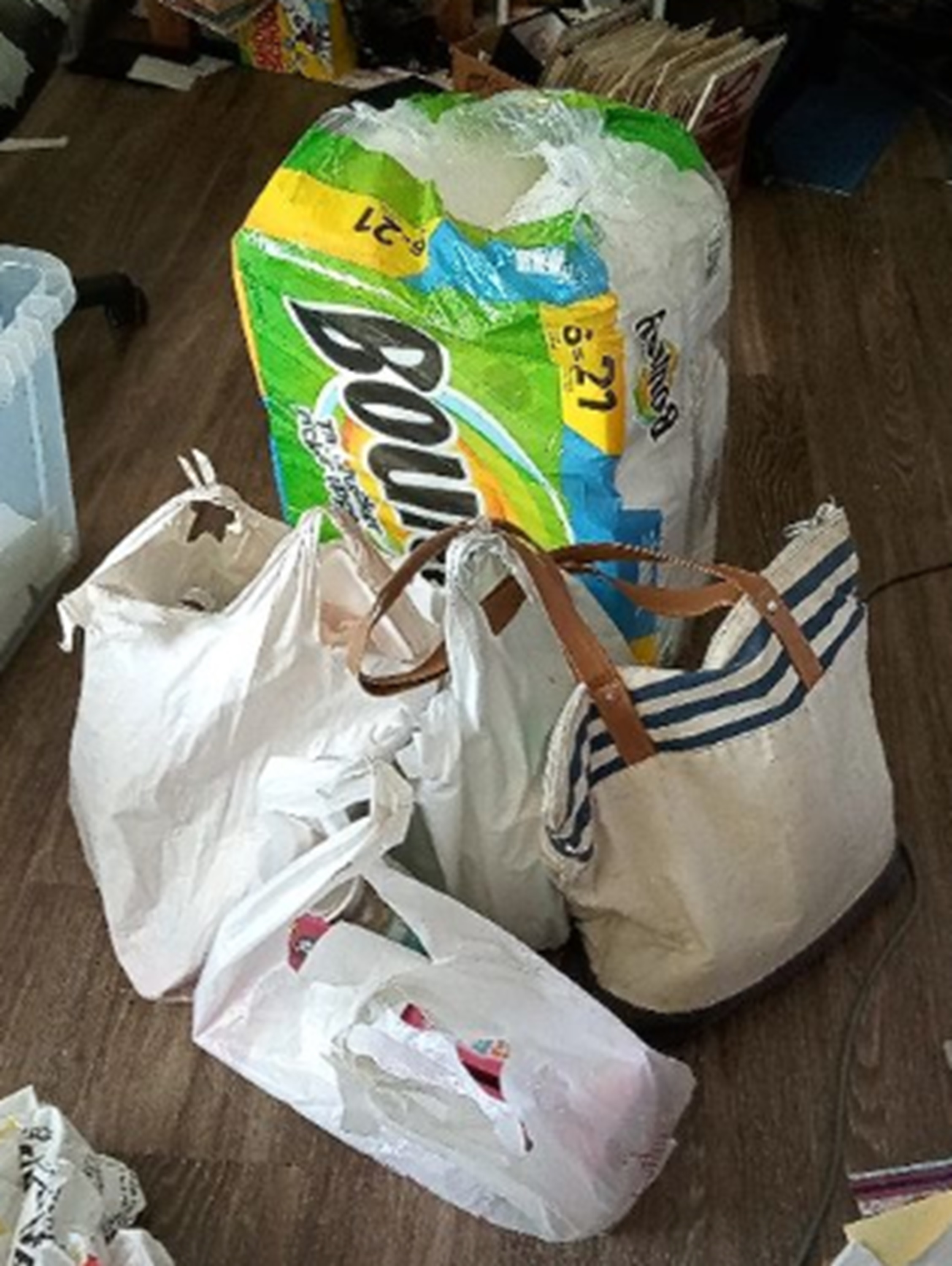  Photo I took of my grocery pile