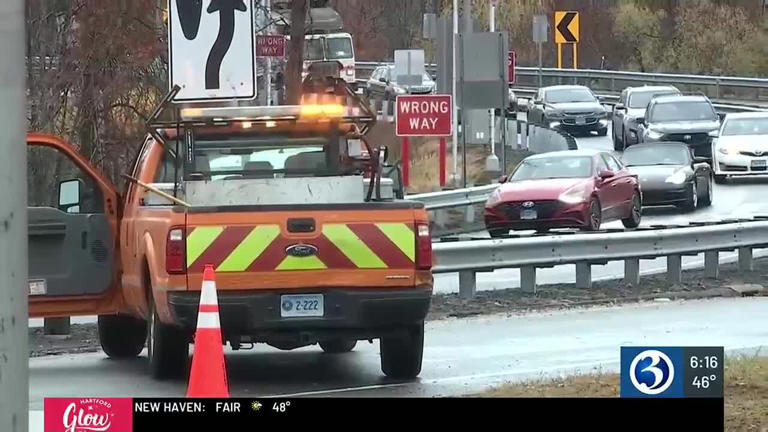 Scene of a truck accident in Wethersfield Connecticut on Friday Scene of a truck accident in Wethersfield Connecticut on Friday