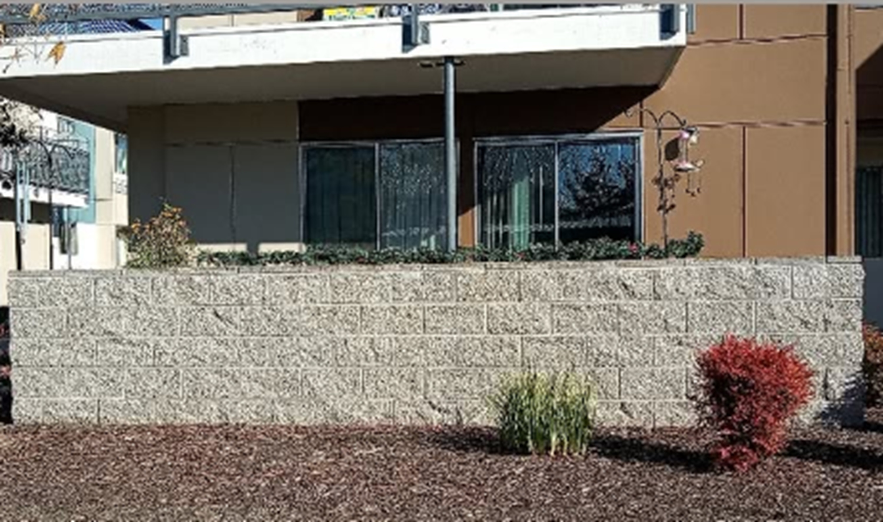 Photo I took of the garland on the patio wall. Photo I took of the garland on the patio wall.