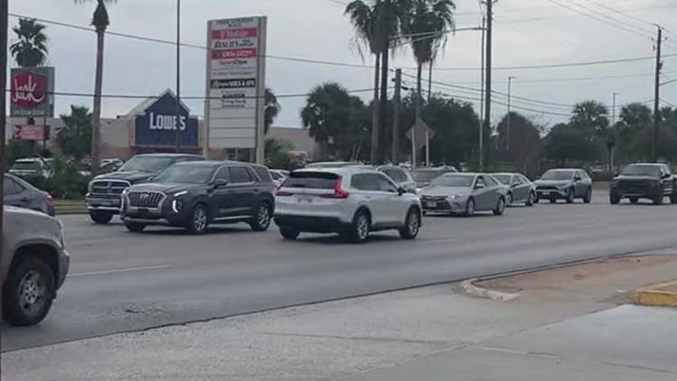 Scene of a auto accident in Corpus Christi Texas. Scene of a auto accident in Corpus Christi Texas.