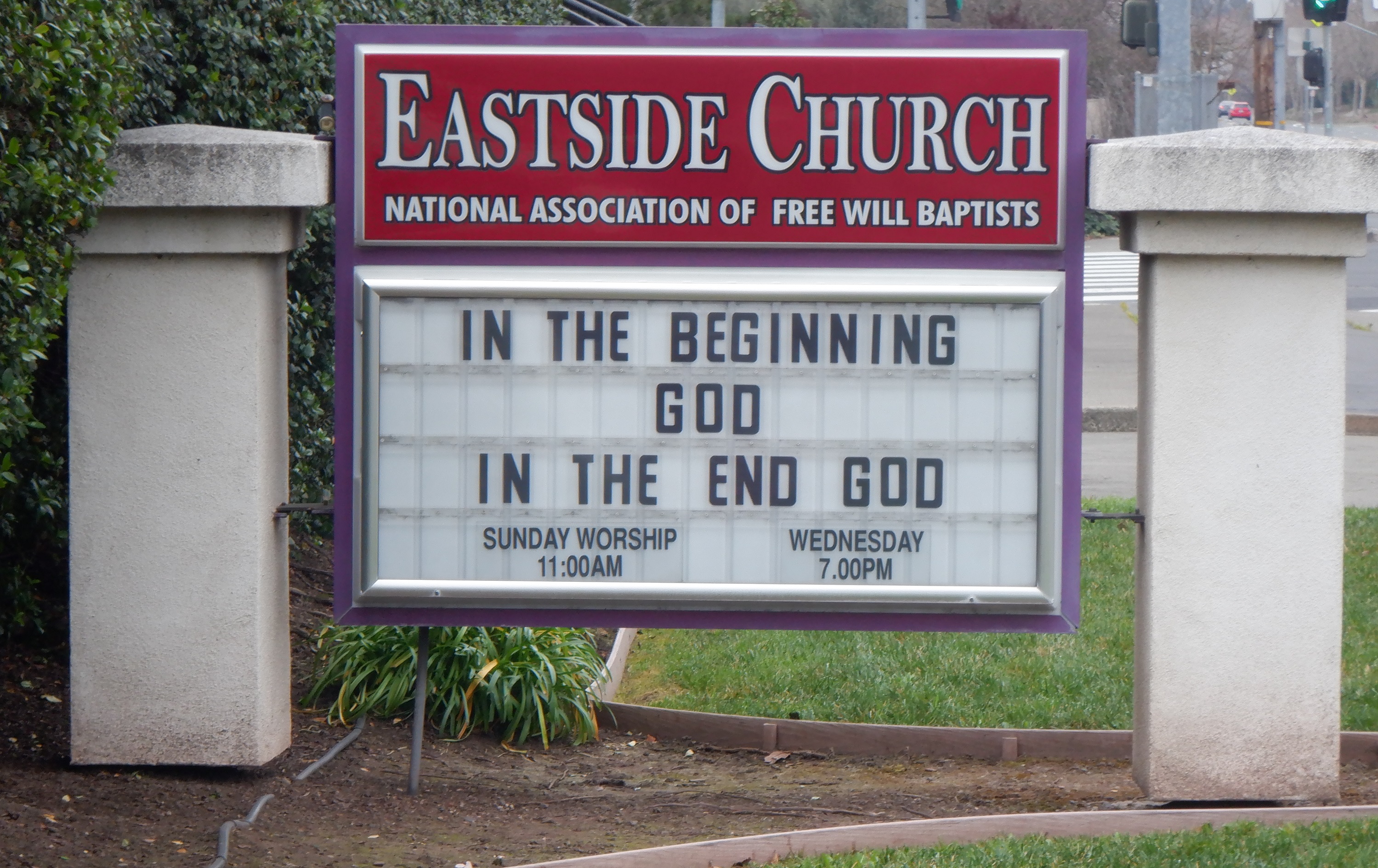 Church sign 1-30-22