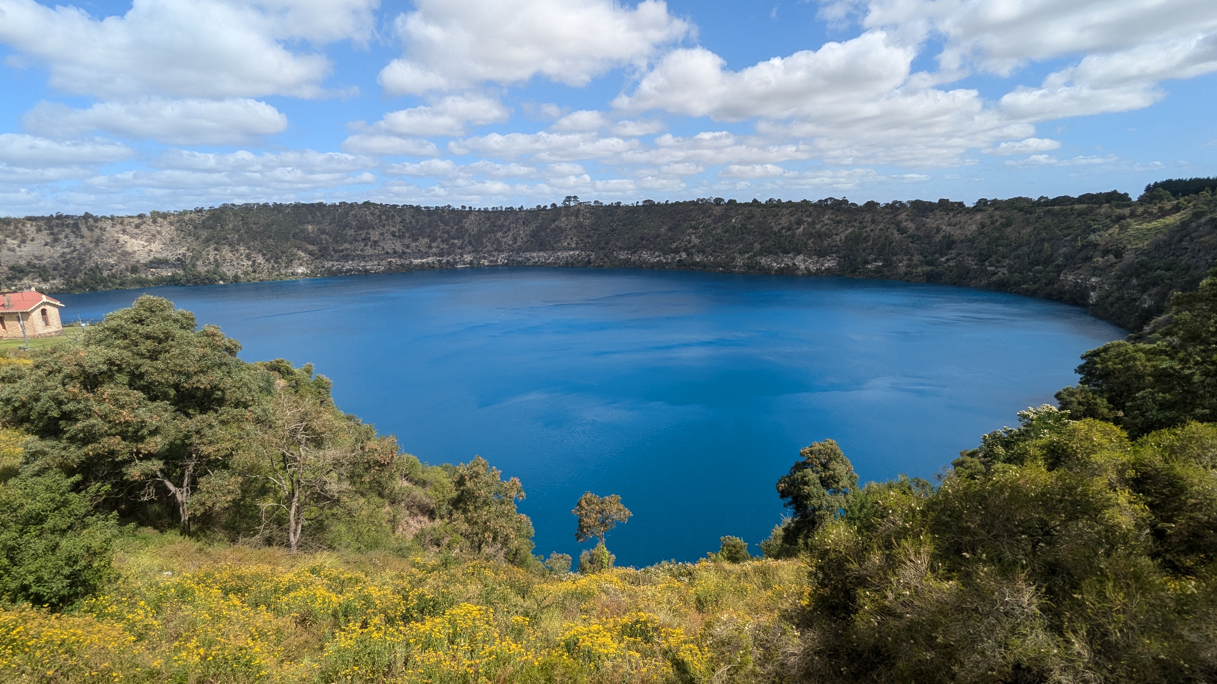 Blue lake