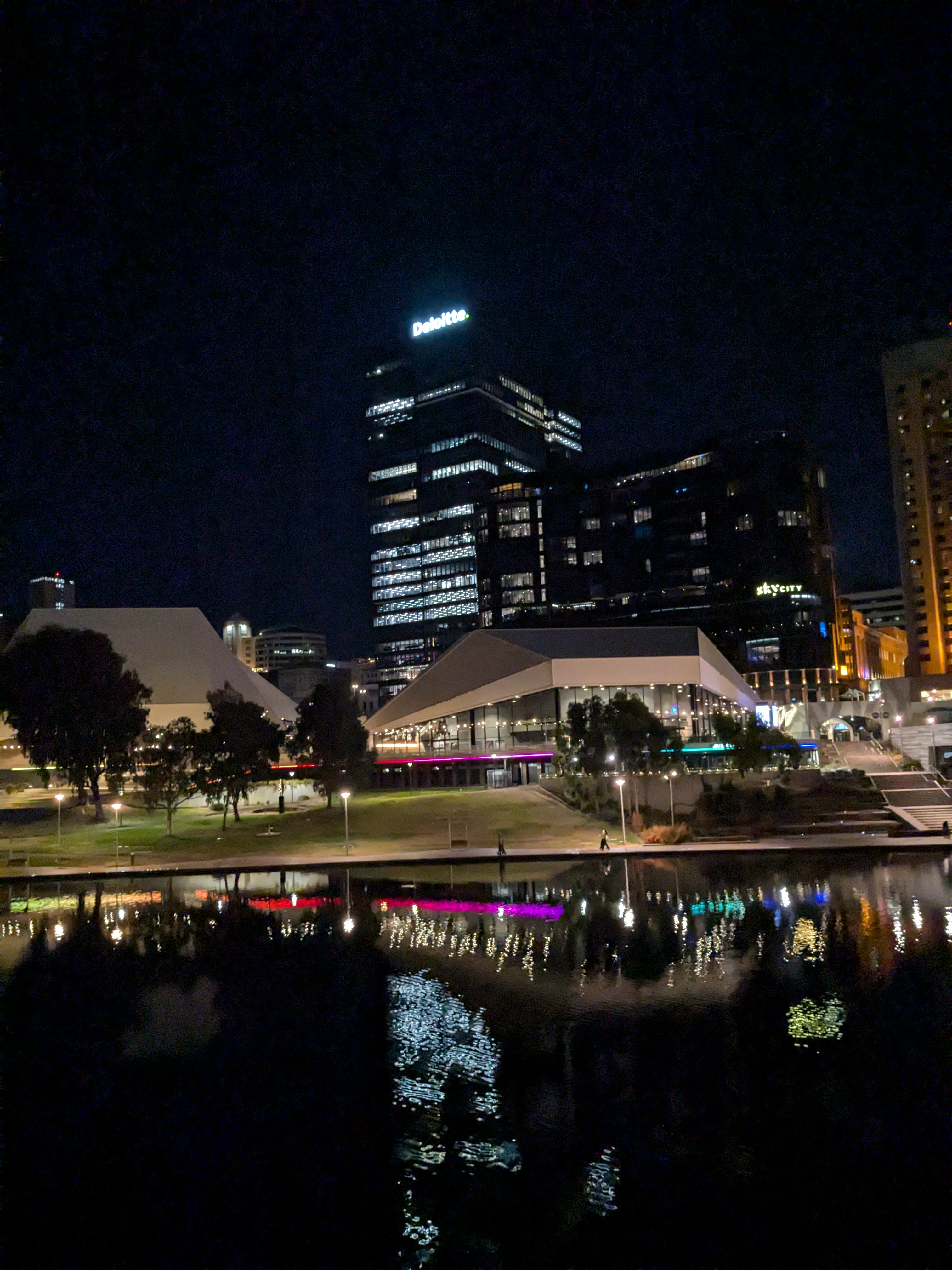 Late night city lights Late night city lights