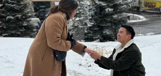 Kim Zaw and her boyfriend Phil Mui in park City Utah. Kim Zaw and her boyfriend Phil Mui in park City Utah.