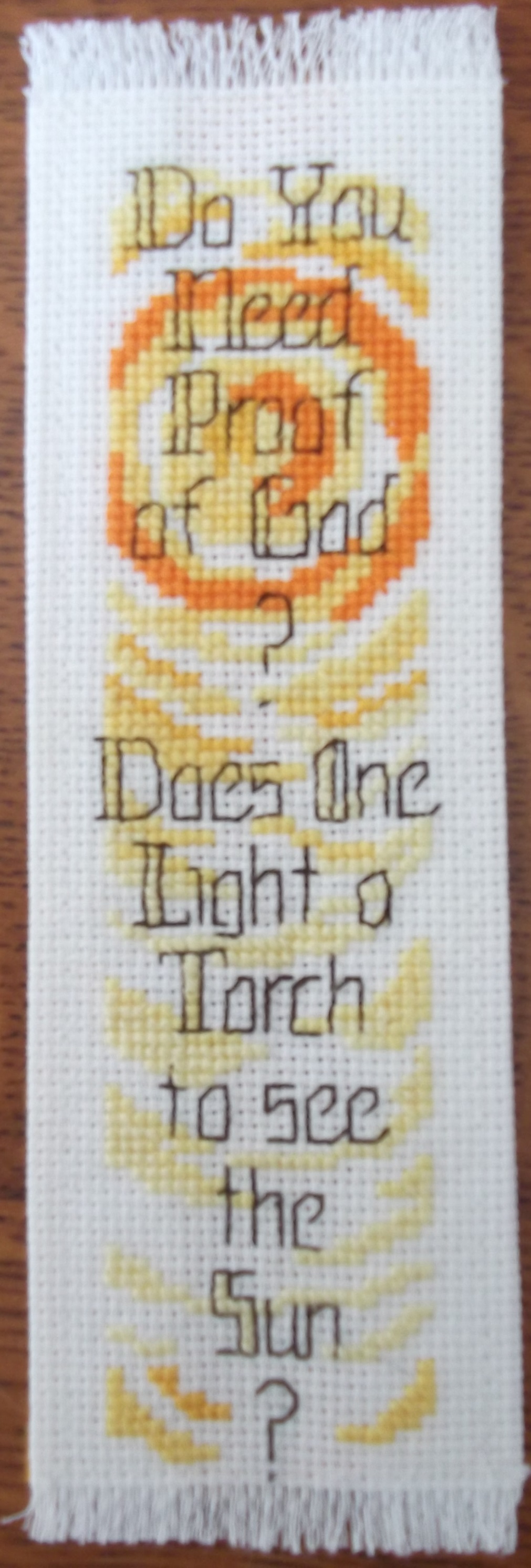 Bookmark I cross stitched years ago.