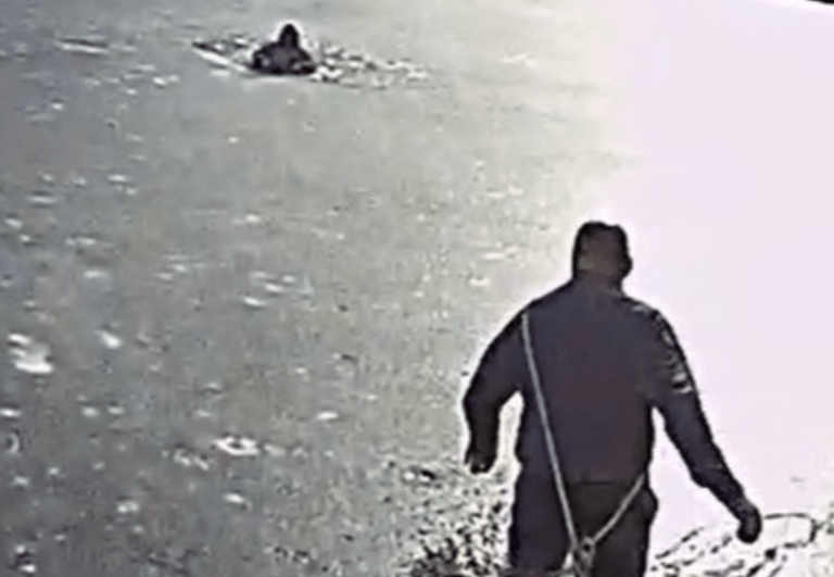 Police officer in New Jersey rescues a boy who fell into an icy lake ...