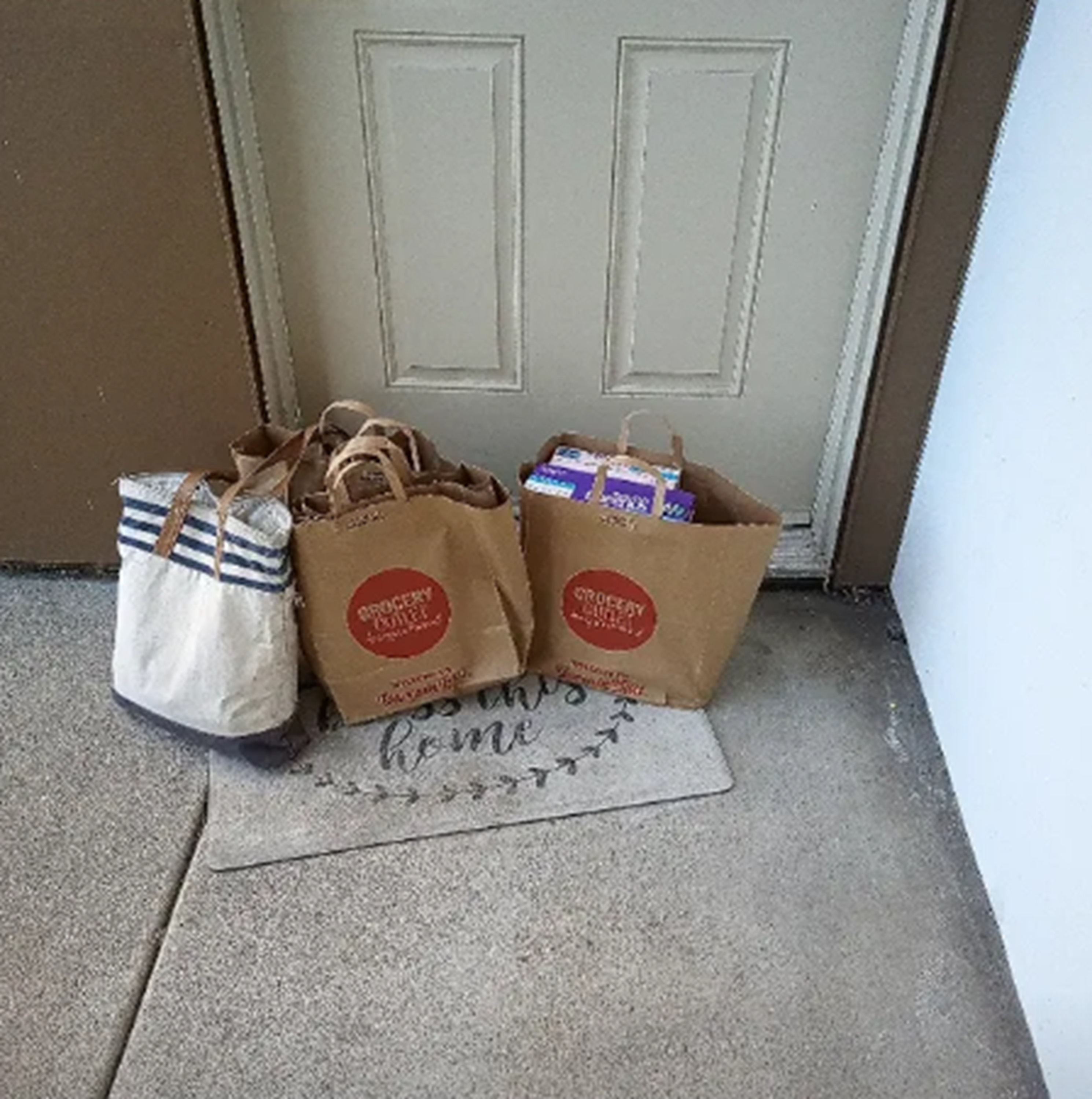 Photo I took of my huge grocery purchase Photo I took of my huge grocery purchase