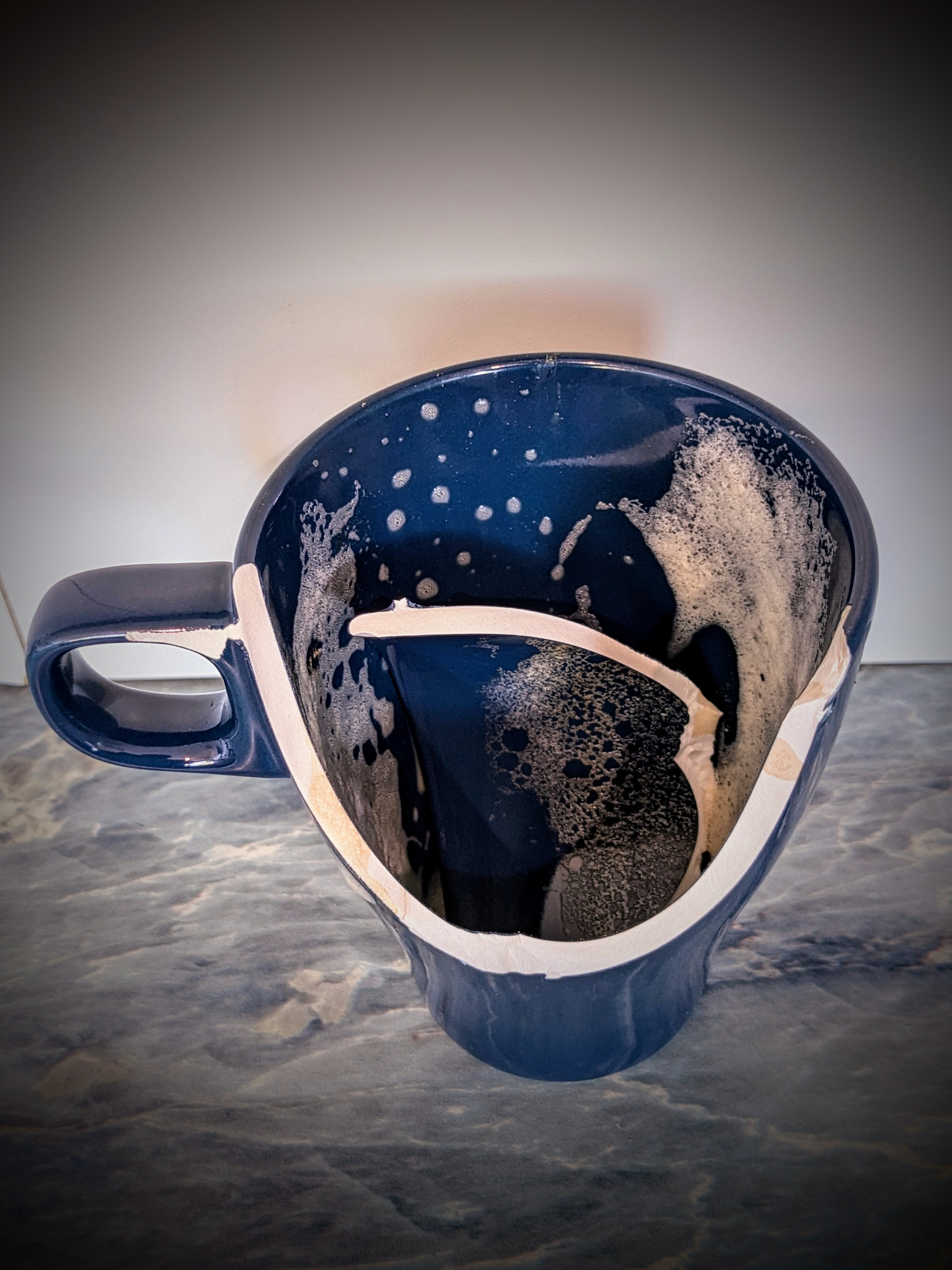 A broken coffee mug