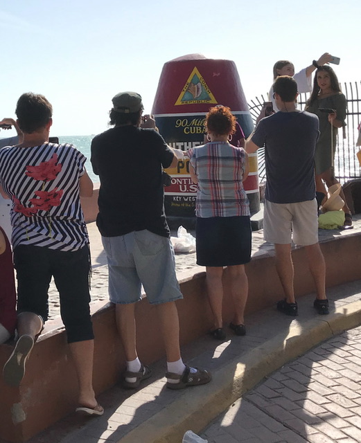 The Southernmost Point buoy in Key West, 2020.  Photo taken by and the property of FourWalls.